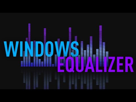 Windows audio equalizer